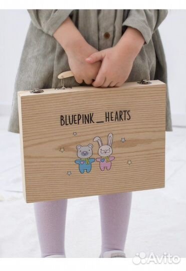 Набор для рисования в деревянном чемоданчике