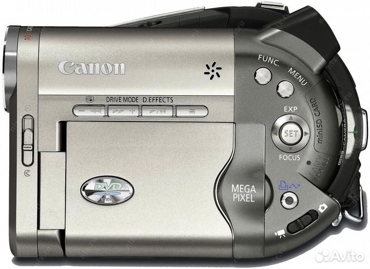 Видеокамера Canon DVD DC10 запись на диск и флеш