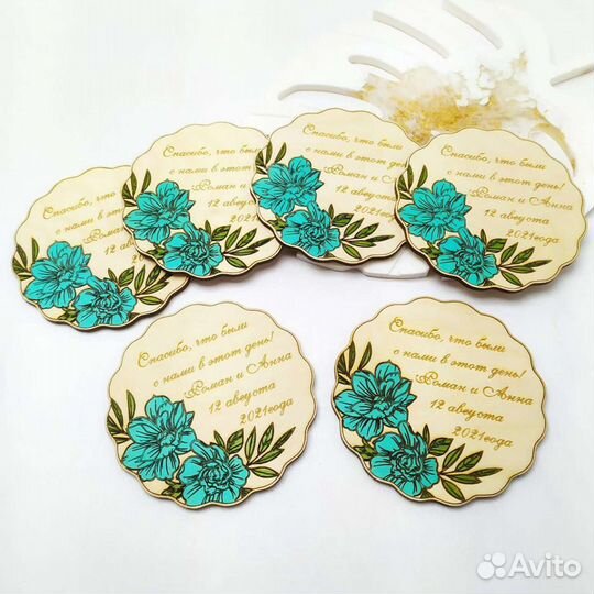 Свадебные магниты, бонбоньерки