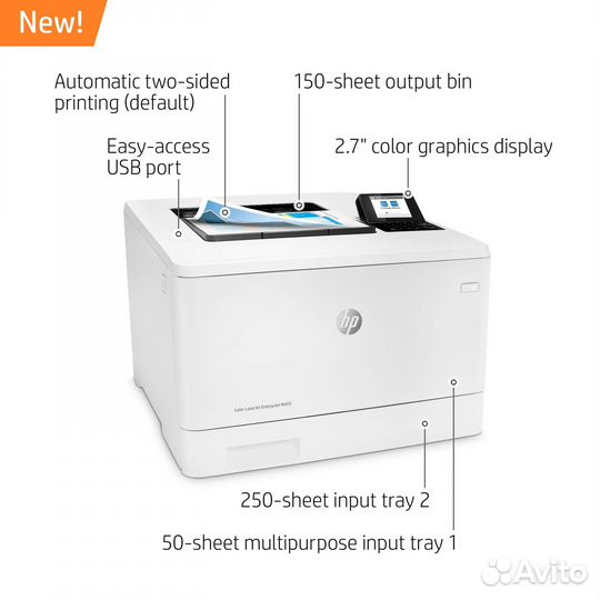 Принтер hp color laserjet m455dn