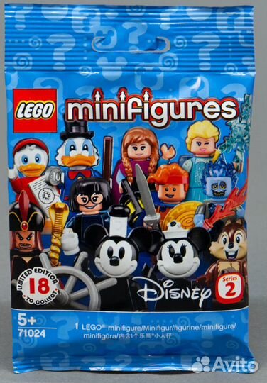 Lego Minifigures серия 4 и серия Дисней 2