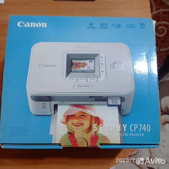 Фотопринтер canon selphy CP740