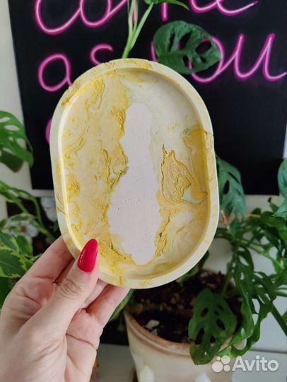 Поднос из гипса