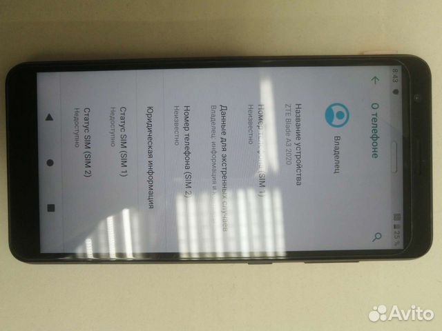 Телефон ZTE blade A3 2020