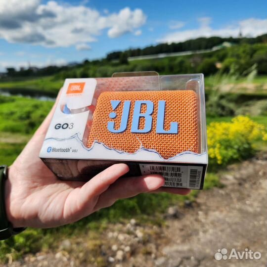 Колонка JBL Go 3, оранжевая. Новая, оригинальная
