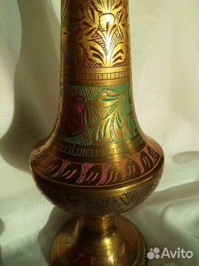 Ваза декоративная, Индия, латунь