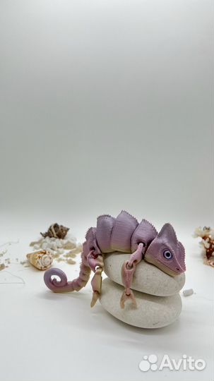 3D игрушка антистресс подвижная шарнирная ящерица