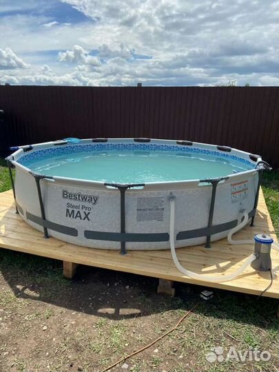 Бассейн каркасный огромный Новый