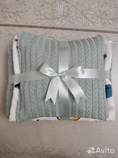 Плед детский вязаный