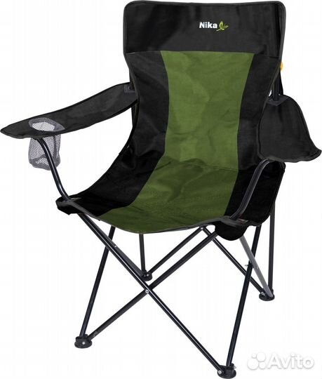 Стул складной со спинкой с подлокотниками