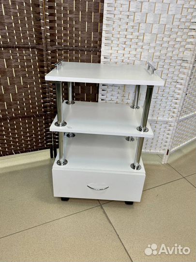 Тележка на колесах с ящиком лдсп