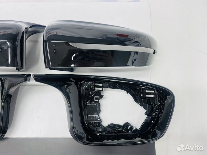 Накладки зеркал BMW G30 М5 стиль черный глянец