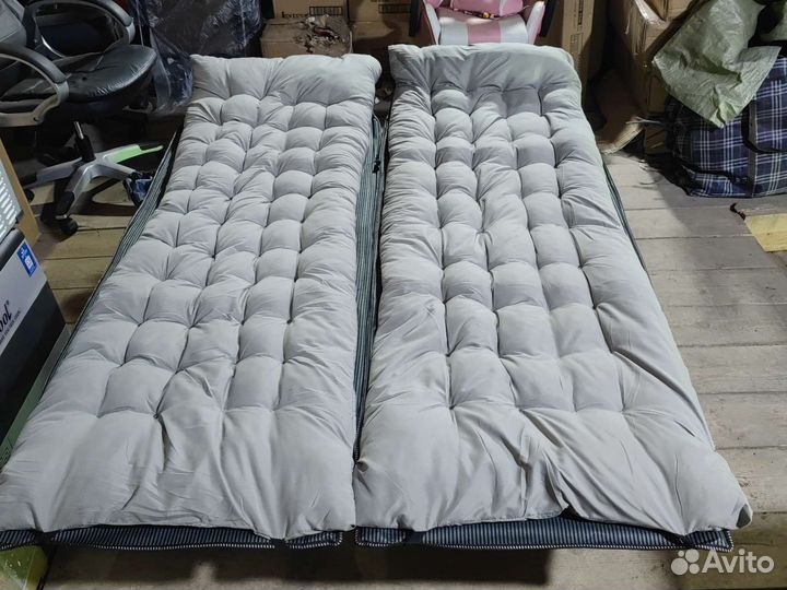 Раскладушка с матрасом новая