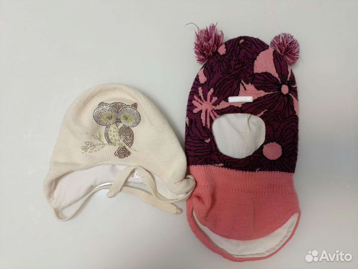 Шапка шлем для девочки еврозима 48-50