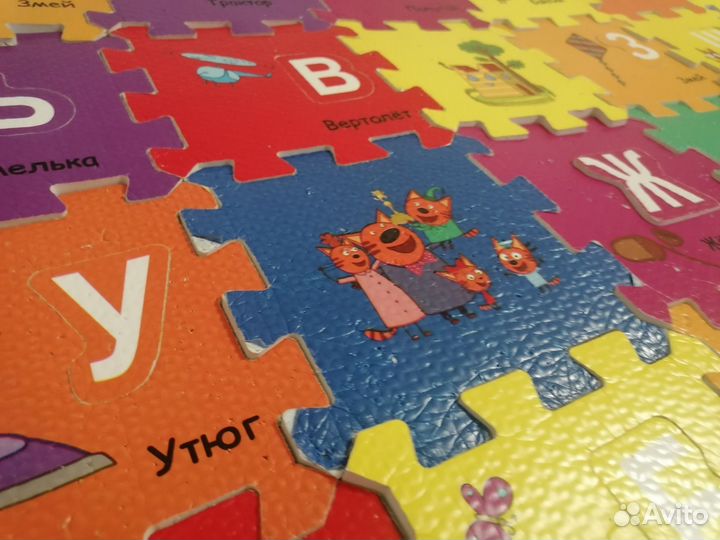 Детский коврик пазл 125*93 см