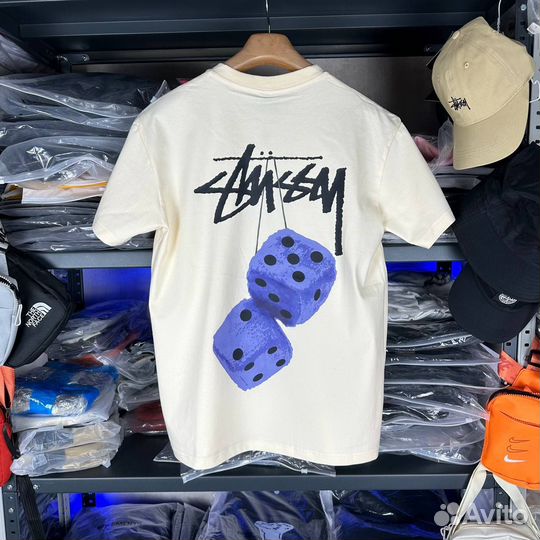 Stussy кубики футболка