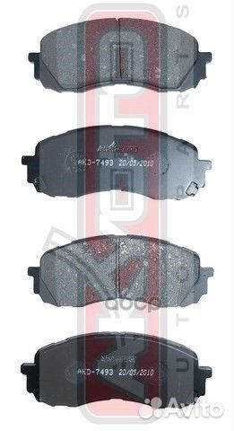 Колодки тормозные дисковые передние AKD-7493 AK