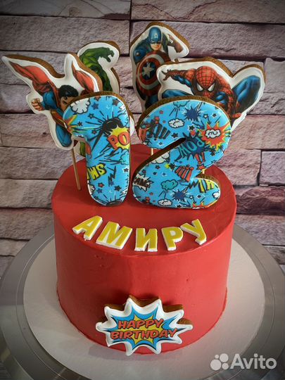 Имбирные пряники,печать на сахарной бумаге