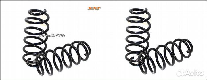Комплект пружин 2шт задние toyota corolla auris ru