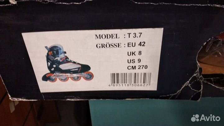 Роликовые коньки Head 42 размер