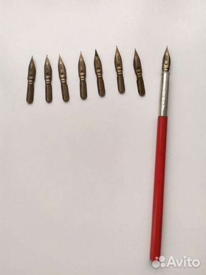 Ручка перьевая СССР с набором перьев