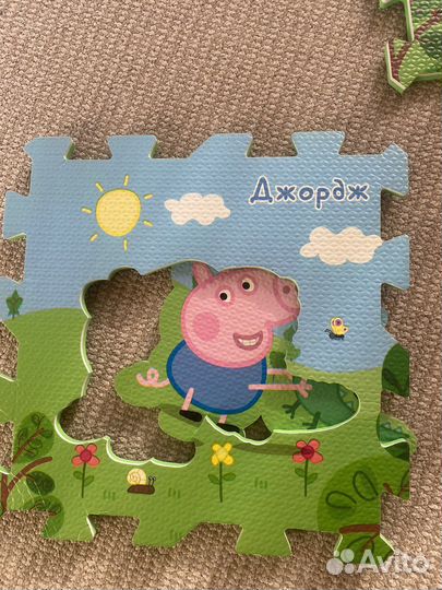 Развивающий коврик пазлы