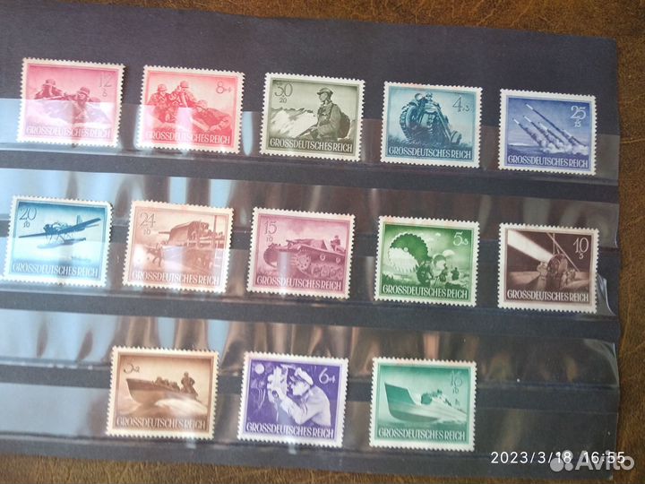 Почт марки,серия День Героев (день армии) 1944год