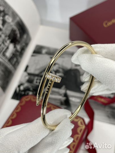 Браслет cartier гвоздь из золота