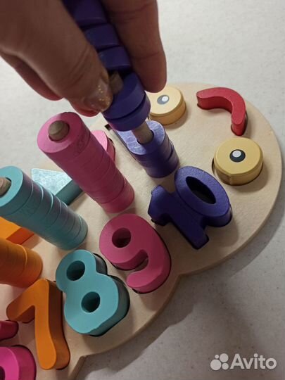 Детские развивающие игрушки деревянные