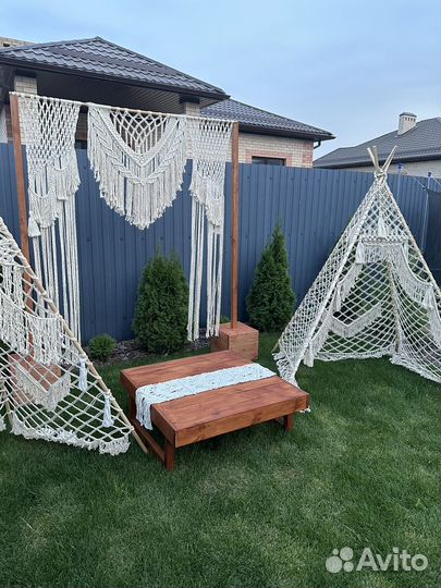 Вигвам, арка, стол - прокат