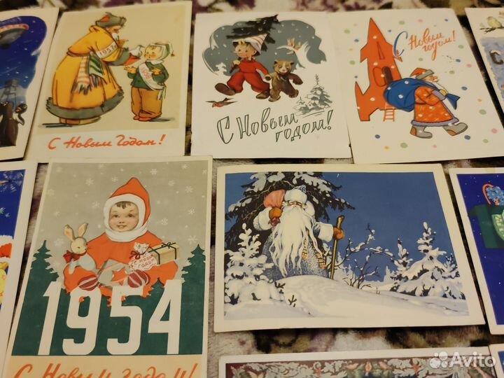 Открытки СССР подписанные