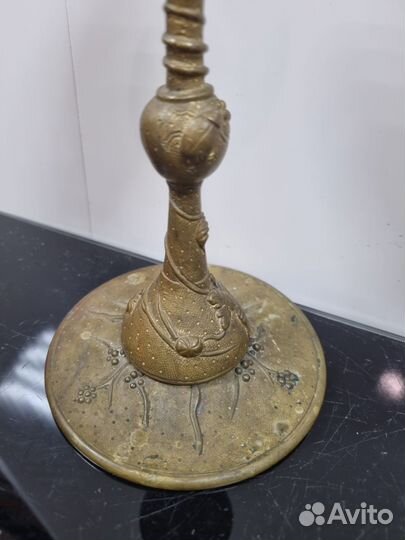 Антикварный подсвечник, 19 см