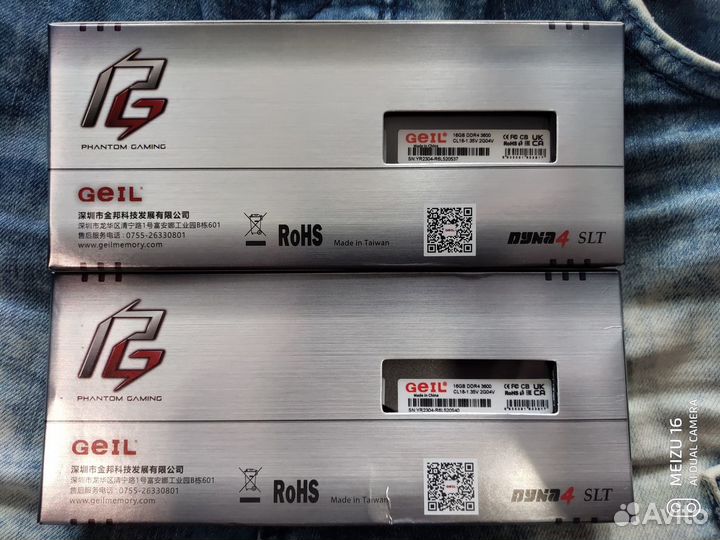 Оперативная память GeIL EvoSpear 32Гб DDR4 3600Мгц