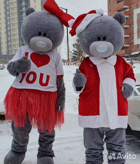 Мишки Тедди аниматоры ростовые куклы