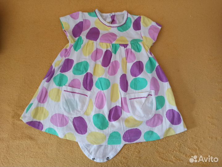 Платье боди для девочки 86