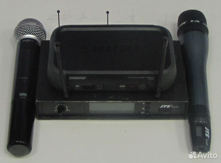 Микрофоны Shure SM58 & JTS радио Pro вокальные 2шт