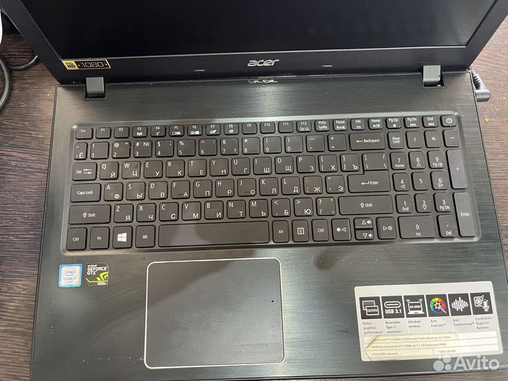 Игровой ноутбук Acer на i7