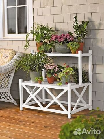 Деревянные уличные кашпо