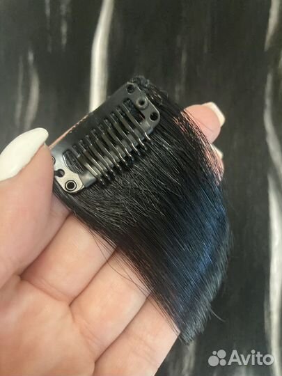 Волосы на заколках натуральные