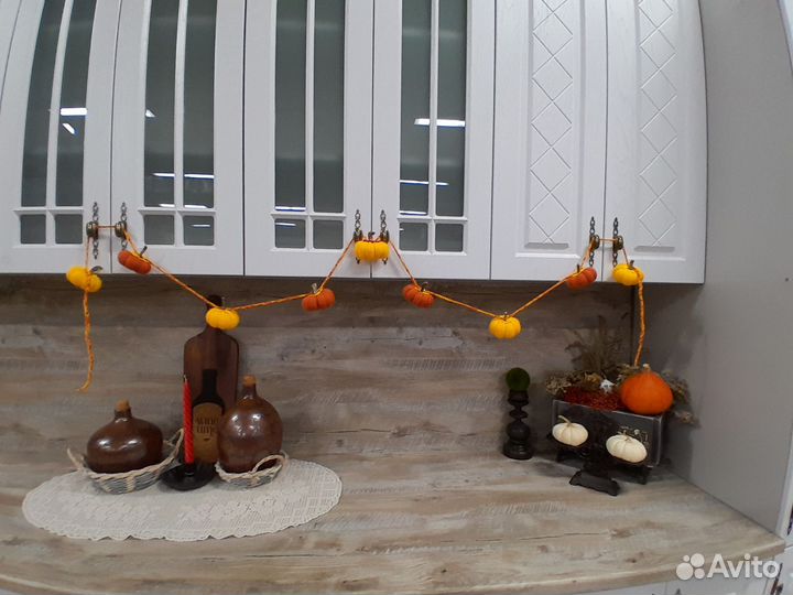 Гирлянда из вязаных тыкв