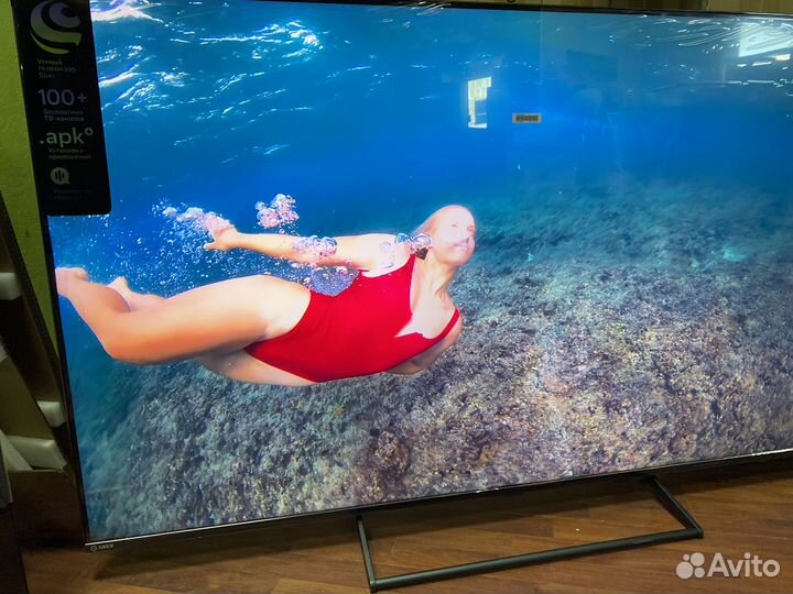 Тв 65 новый в упаковке на Андроиде открыт доступ