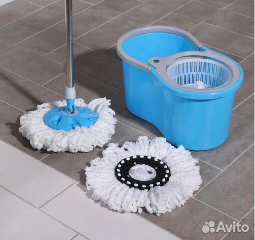 Набор для уборки: ведро с пластиковой центрифугой