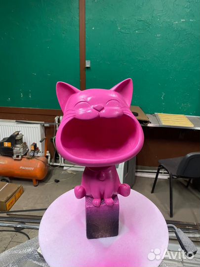 Силиконовая форма молд кот конфетница