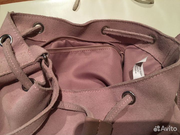 Сумка натуральная мягчайшая замша из Германии