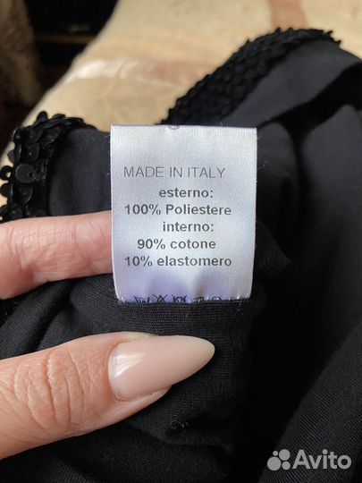 Кофта с двусторонними бархатными пайетками Италия