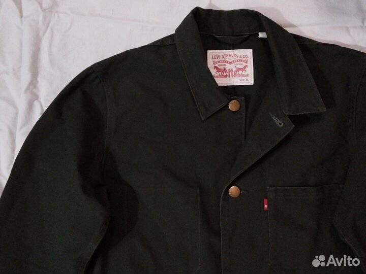 Джинсовая куртка пиджак Levis XL