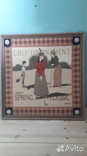 Картина в раме гобелен