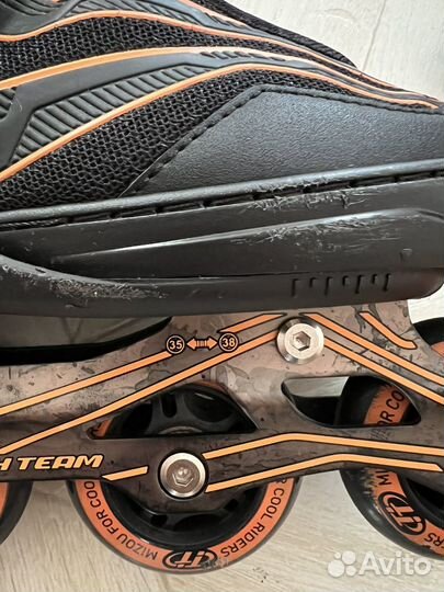 Роликовые коньки детские Tech Team Mizou и защита
