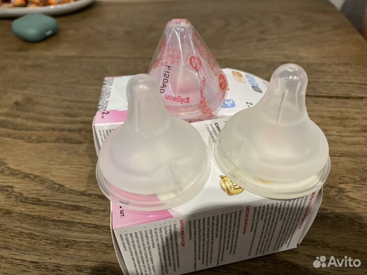 Соски для бутылочек pigeon