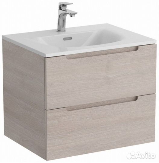 Тумба с раковиной и зеркалом BelBagno Etna 70-BB-8099-70 Rovere Grigio